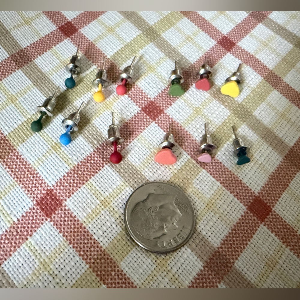 Colorful Mini Stud Earring Set | Mixed Shapes & Colors